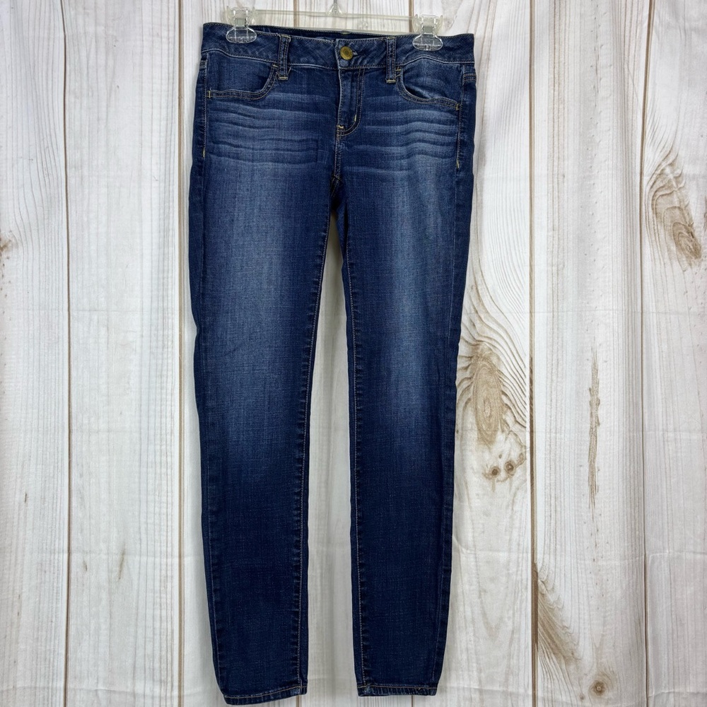 American Eagle Jeans Super Stretch Jegging Denim Low Rise Jeans Blue Size 4